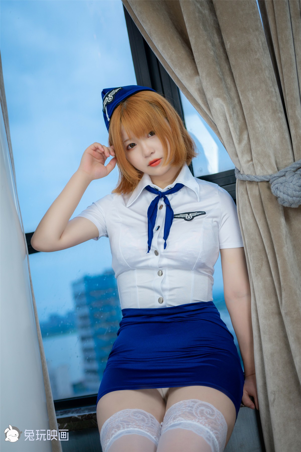 兔玩映画系列 Vol.058 醉酒空姐_ – COSPLAY