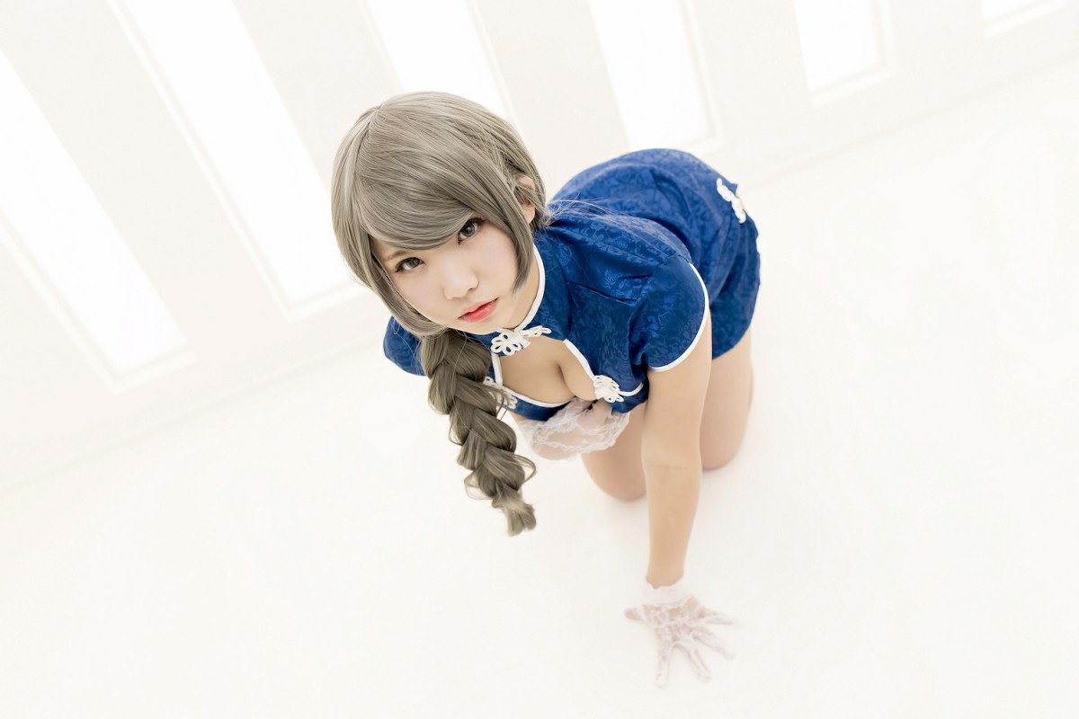 中華娘娘之Blue蓝色旗袍与美腿高跟 – COSPLAY