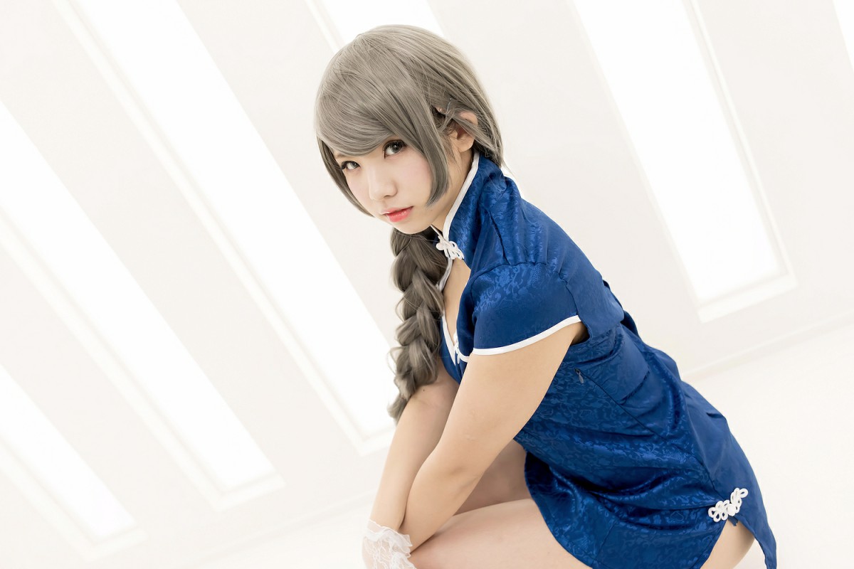中華娘娘之Blue蓝色旗袍与美腿高跟 – COSPLAY
