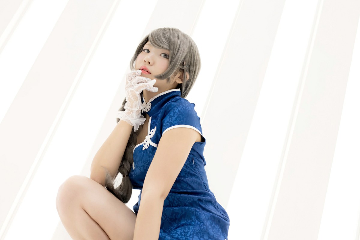 中華娘娘之Blue蓝色旗袍与美腿高跟 – COSPLAY