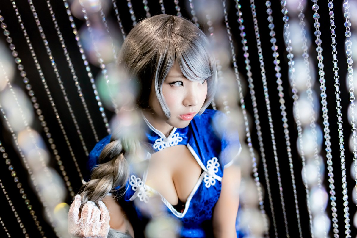 中華娘娘之Blue蓝色旗袍与美腿高跟 – COSPLAY
