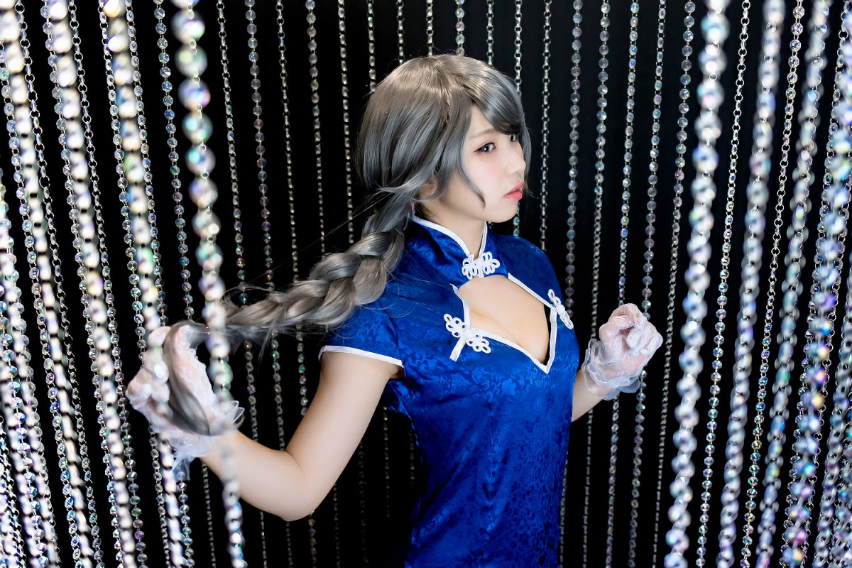 中華娘娘之Blue蓝色旗袍与美腿高跟 – COSPLAY