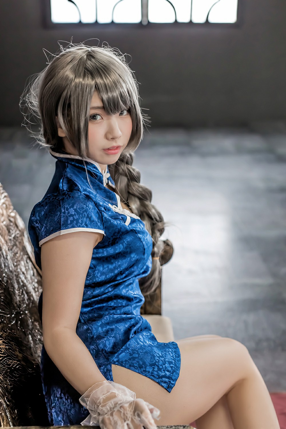中華娘娘之Blue蓝色旗袍与美腿高跟 – COSPLAY