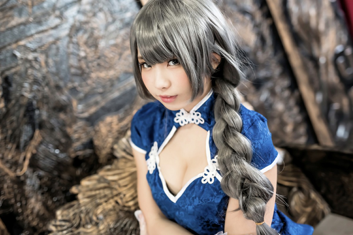 中華娘娘之Blue蓝色旗袍与美腿高跟 – COSPLAY