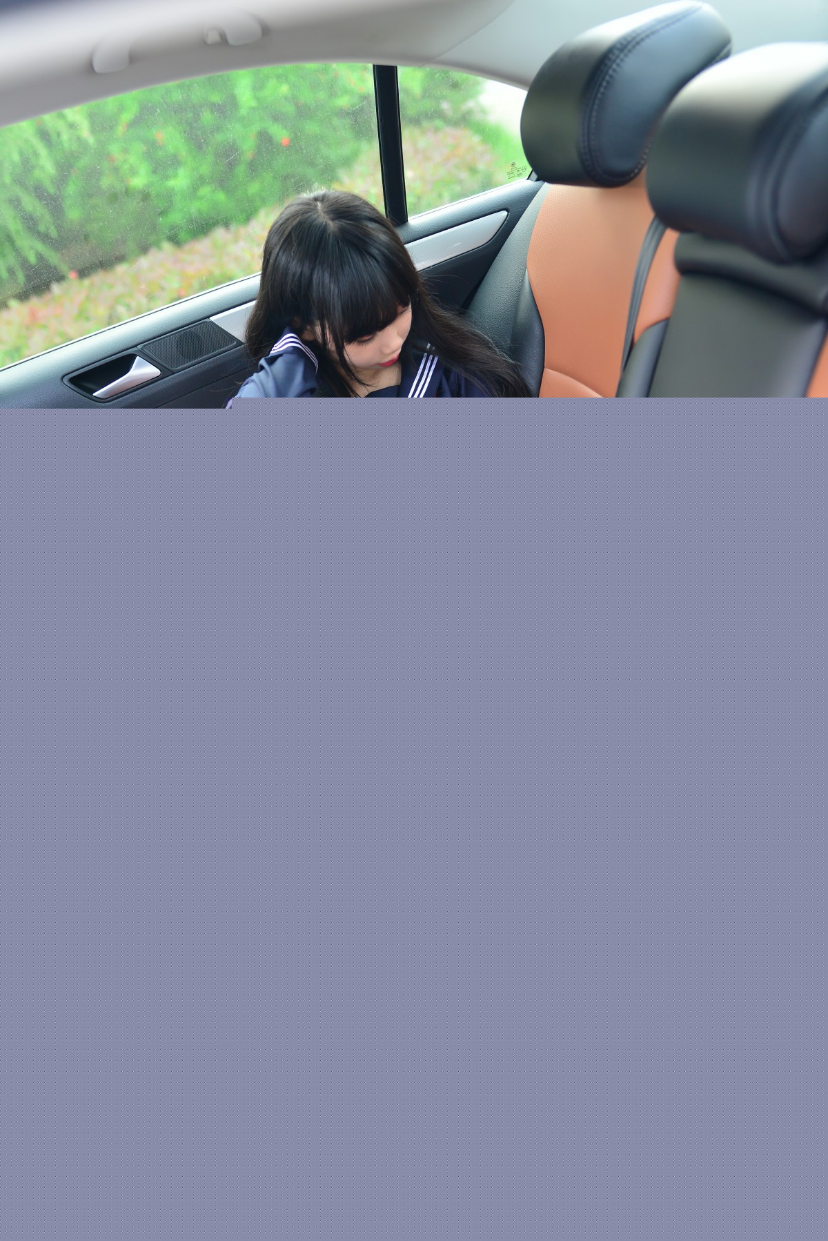 Cos小姐姐雪琪 – 车内JK – COSPLAY