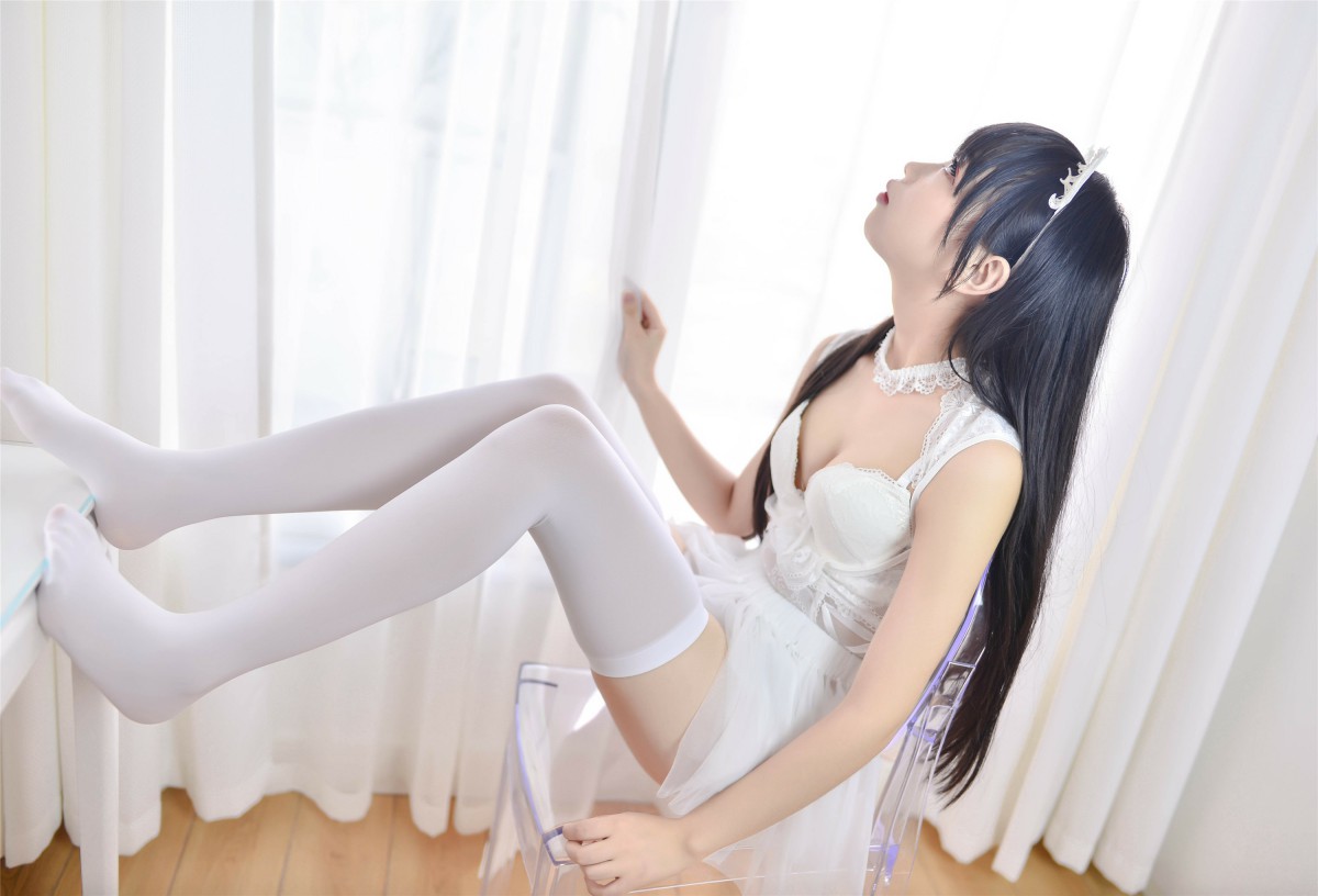 Cos小姐姐雪琪 – 猫系少女白猫 – COSPLAY