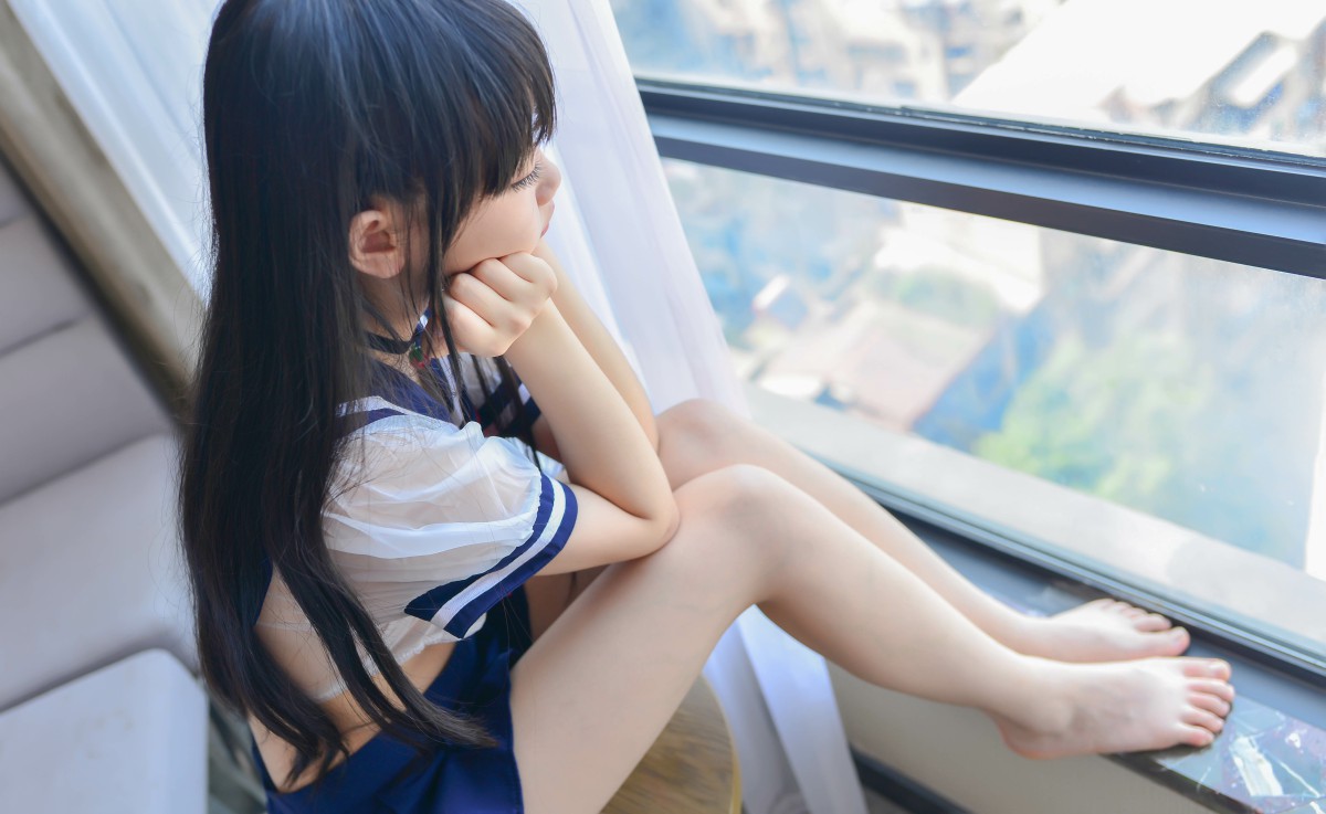 Cos小姐姐雪琪 – 透明JK – COSPLAY