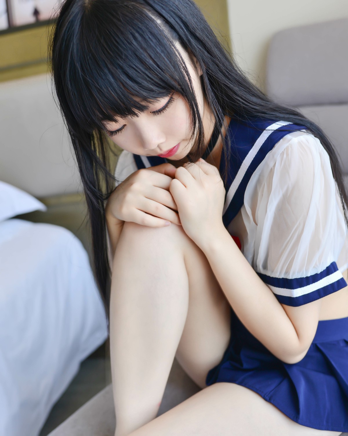 Cos小姐姐雪琪 – 透明JK – COSPLAY