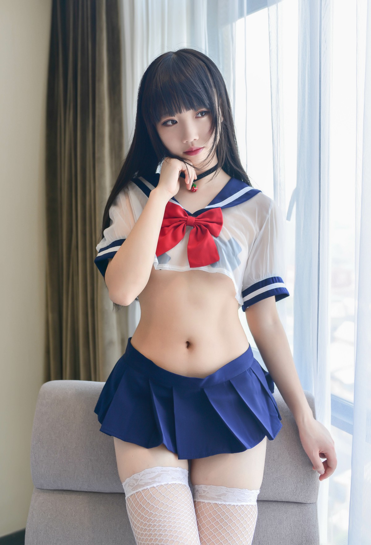 Cos小姐姐雪琪 – 透明JK – COSPLAY