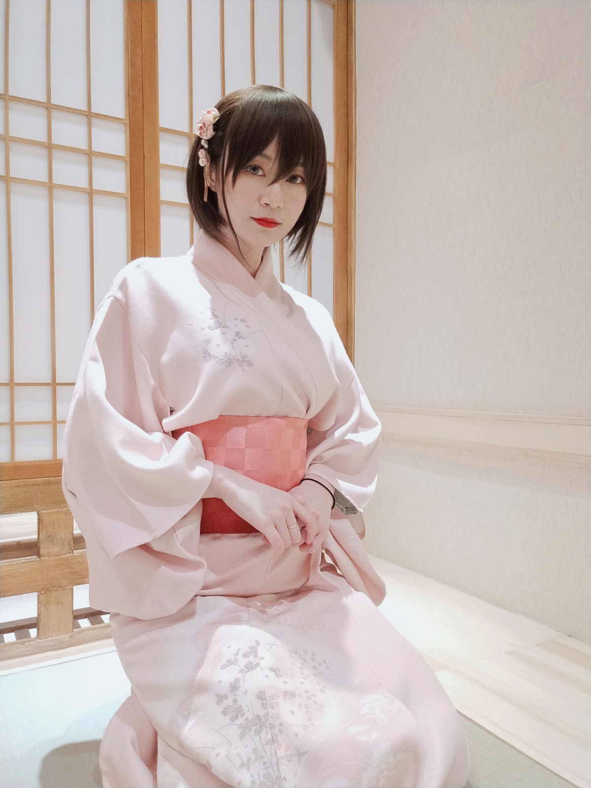 Coser小姐姐白银 – 和服温泉 – COSPLAY