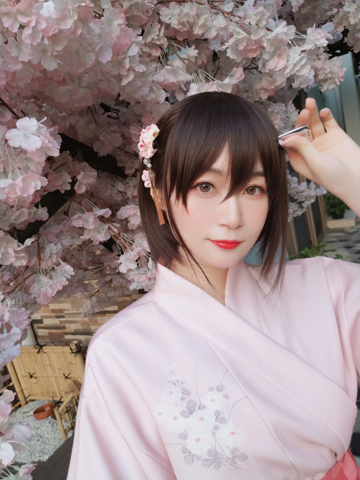 Coser小姐姐白银 – 和服温泉 – COSPLAY