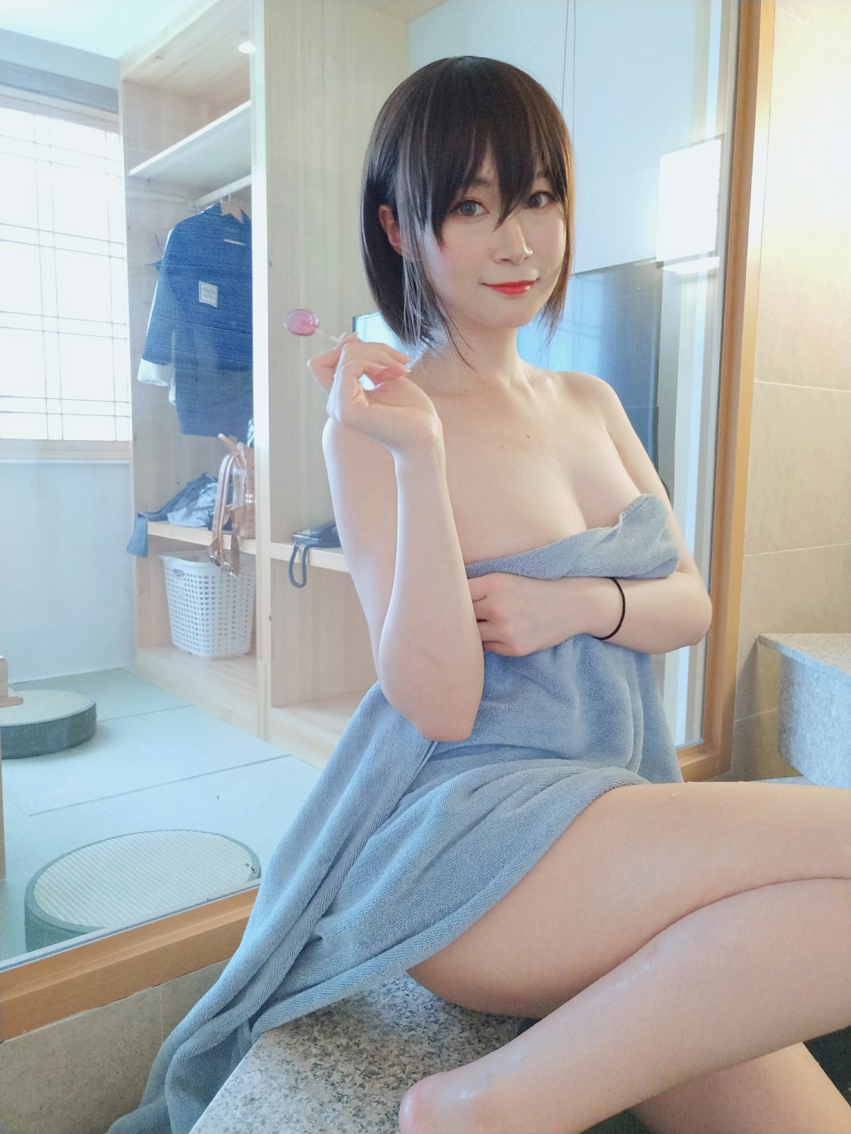 Coser小姐姐白银 – 和服温泉 – COSPLAY