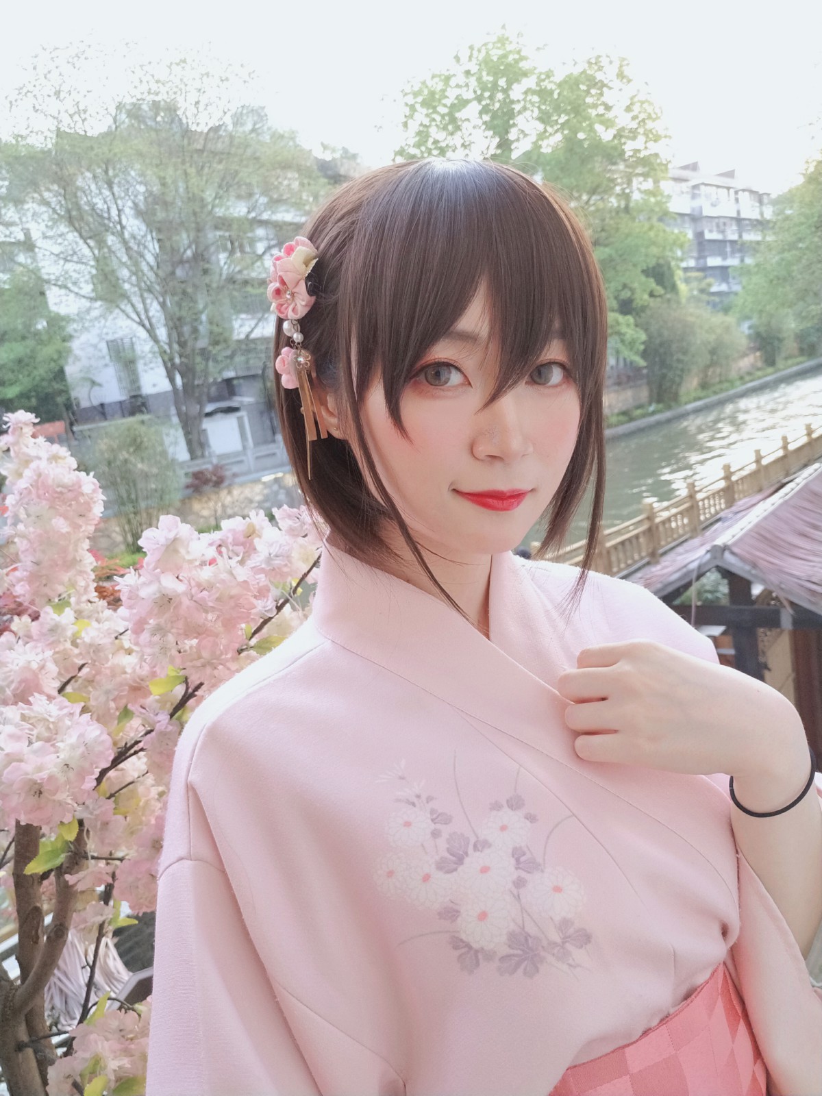 Coser小姐姐白银 – 和服温泉 – COSPLAY