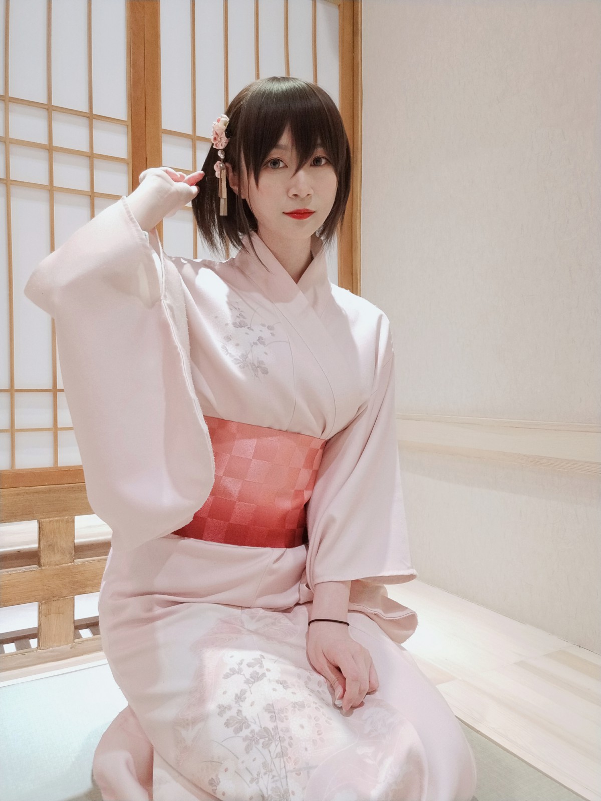 Coser小姐姐白银 – 和服温泉 – COSPLAY