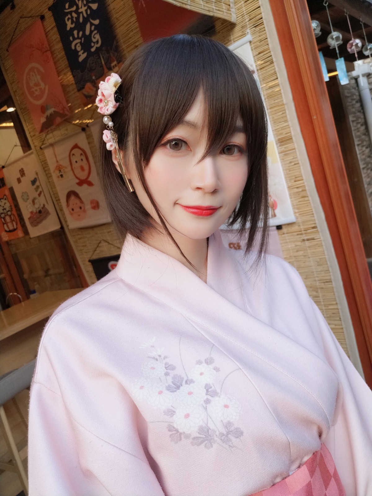 Coser小姐姐白银 – 和服温泉 – COSPLAY
