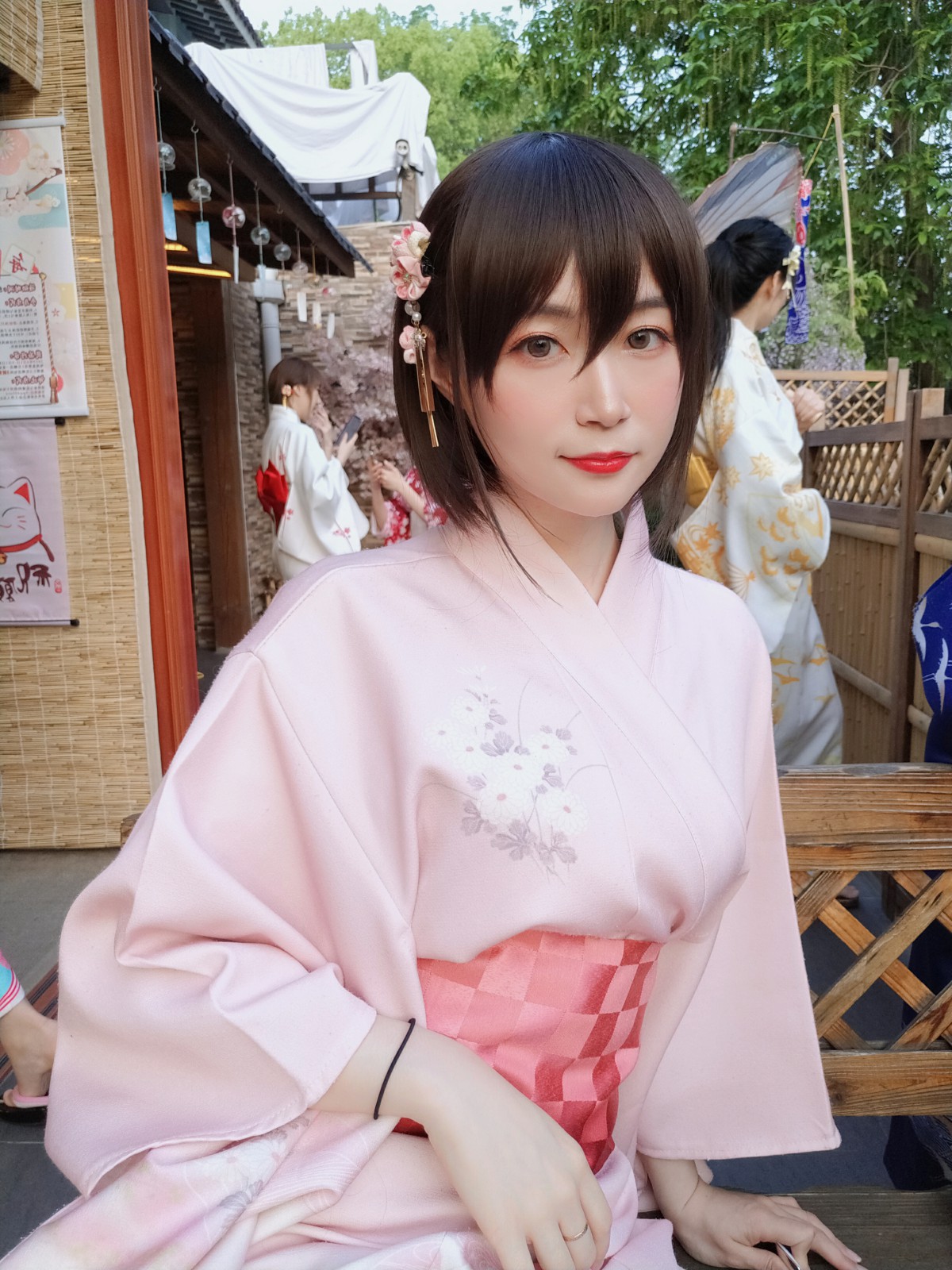 Coser小姐姐白银 – 和服温泉 – COSPLAY
