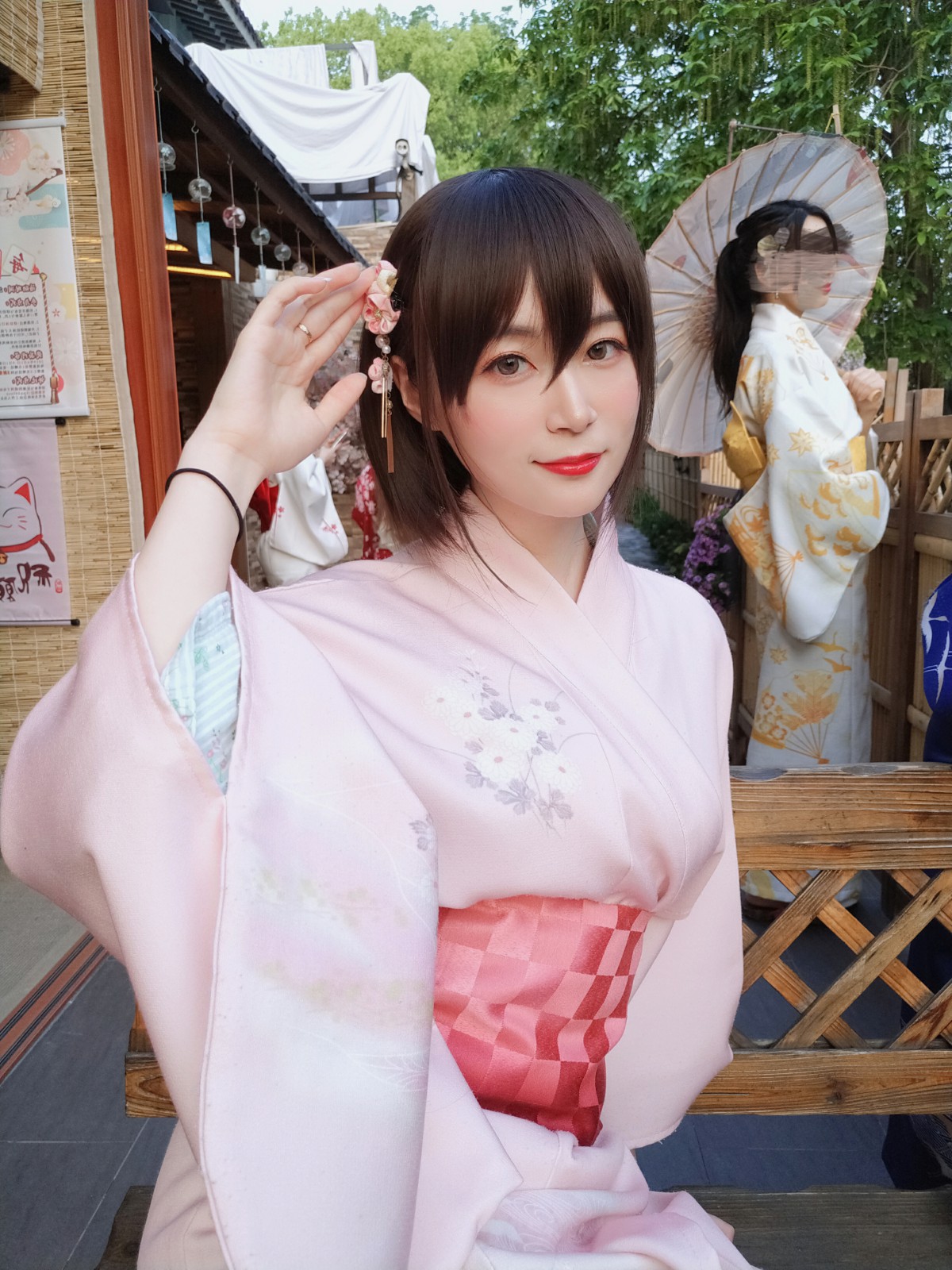Coser小姐姐白银 – 和服温泉 – COSPLAY