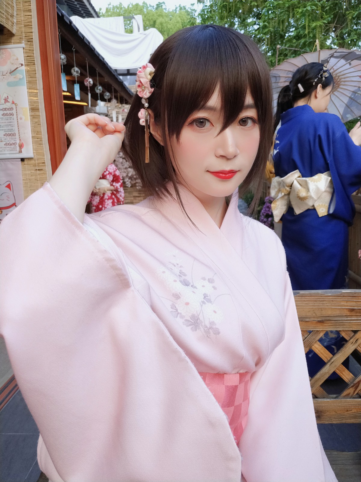 Coser小姐姐白银 – 和服温泉 – COSPLAY