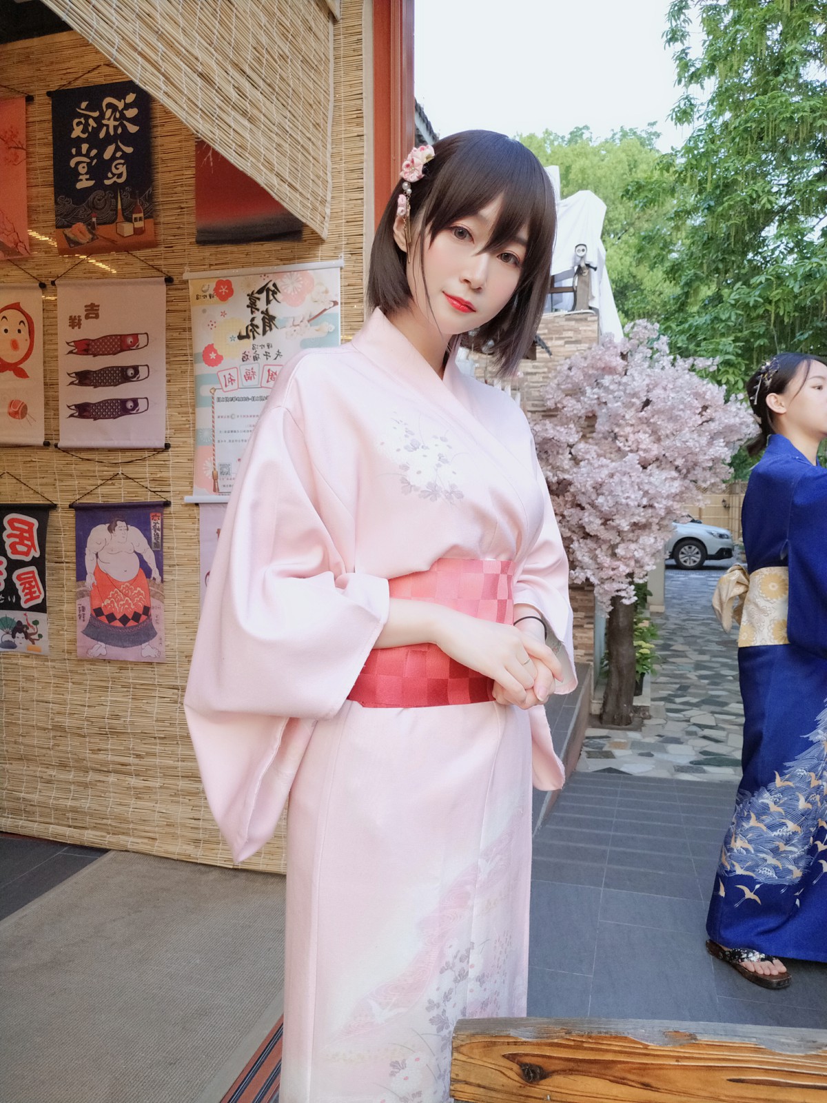 Coser小姐姐白银 – 和服温泉 – COSPLAY