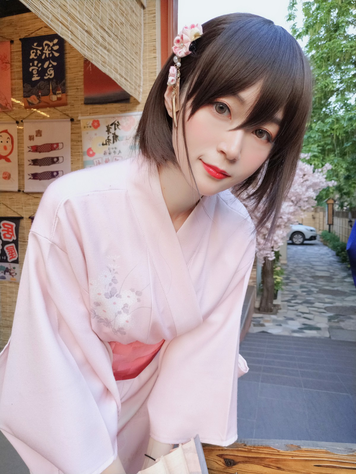 Coser小姐姐白银 – 和服温泉 – COSPLAY