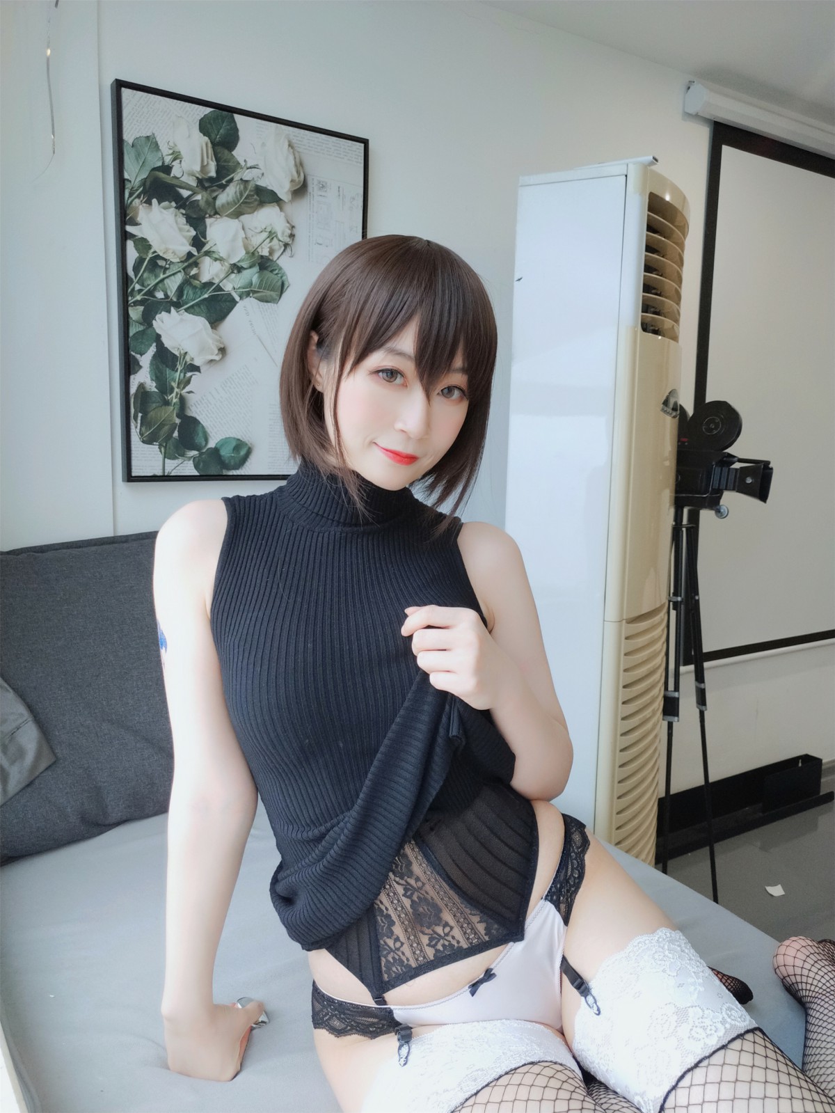 Coser小姐姐白银 – 黑色包臀裙 – COSPLAY