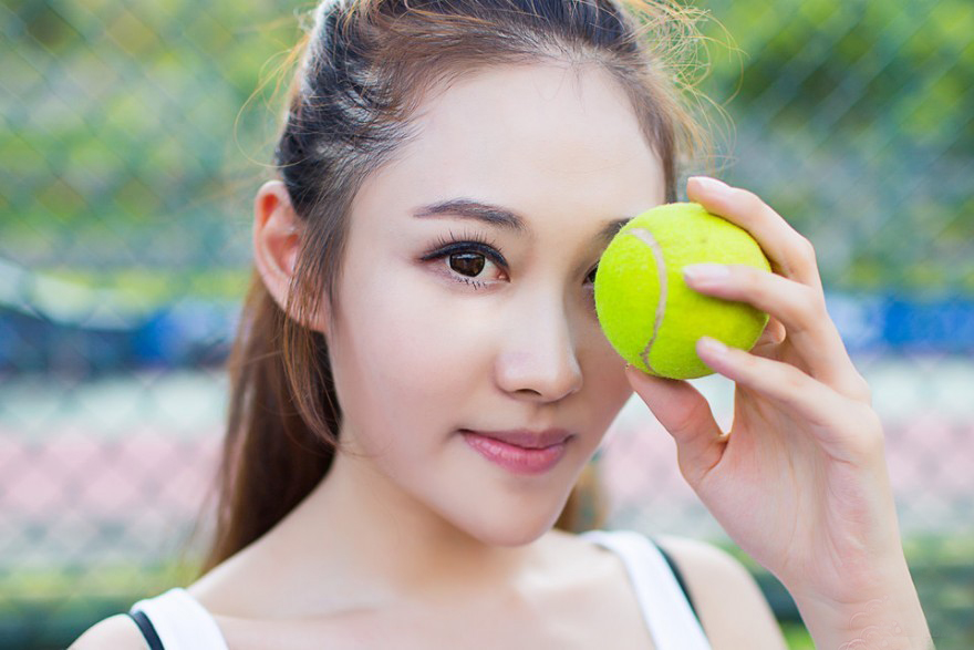 清纯美女校花球场气质写真 美丽的风景线-御萝部落