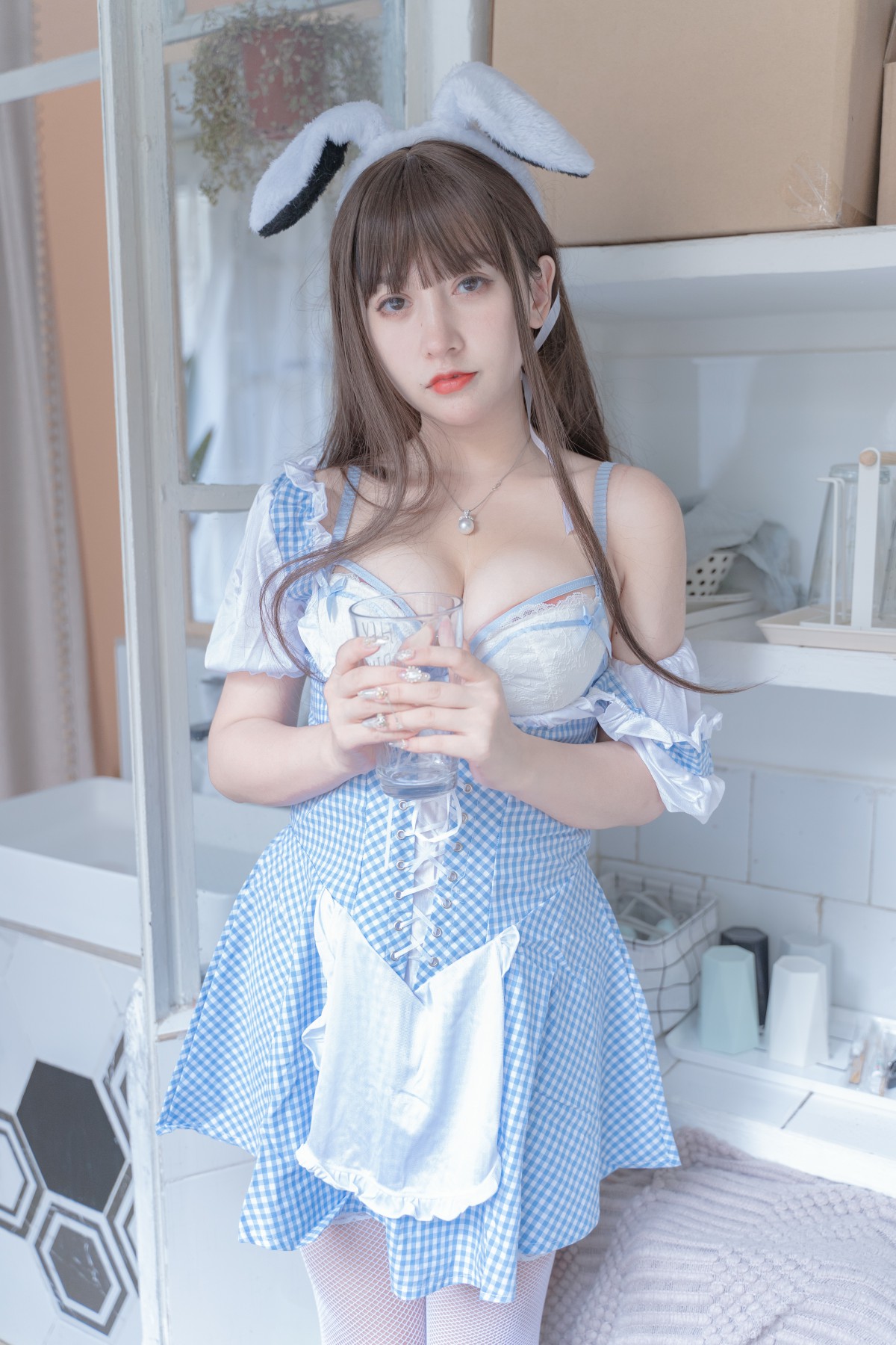 [Cosplay]过期米线线喵 – 蓝白 – COSPLAY