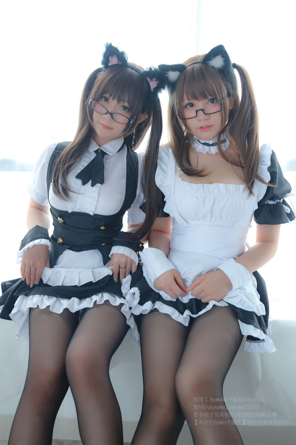 软妹摇摇乐 – 喵子 双人女仆 – COSPLAY