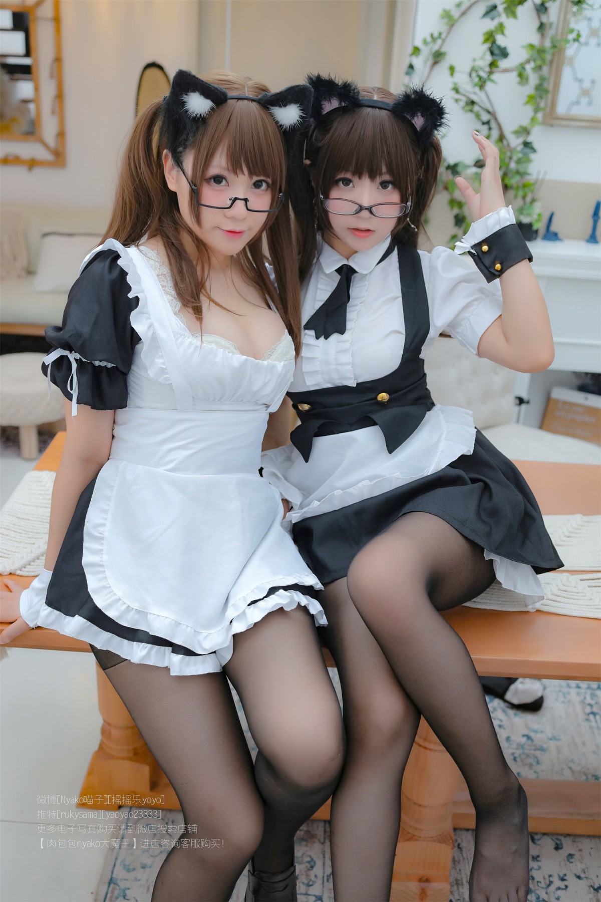 软妹摇摇乐 – 喵子 双人女仆 – COSPLAY