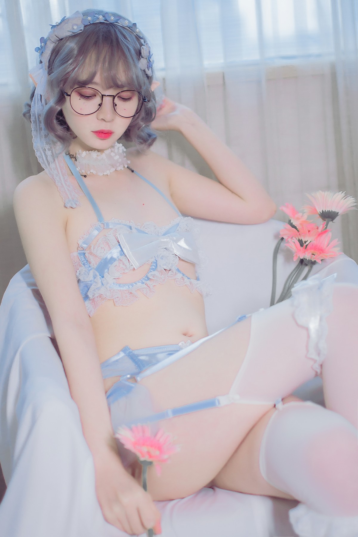 [Cosplay]疯猫ss – 蓝色精灵 – COSPLAY