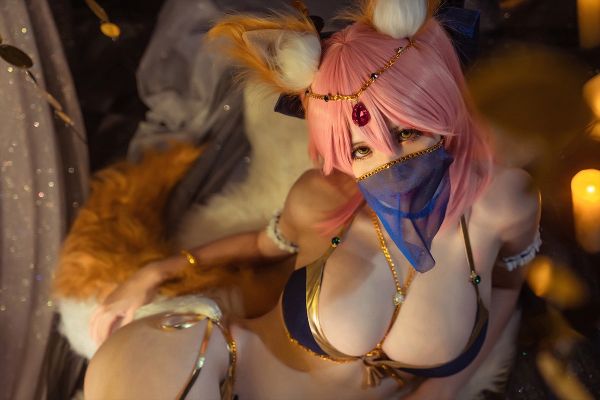 [Cosplay]Fate 玉藻前 舞娘泳装 – COSPLAY