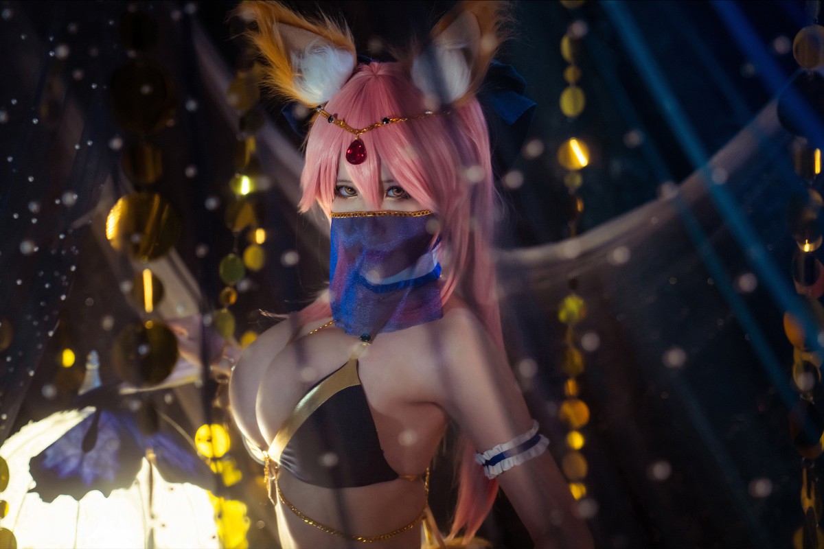 [Cosplay]Fate 玉藻前 舞娘泳装 – COSPLAY