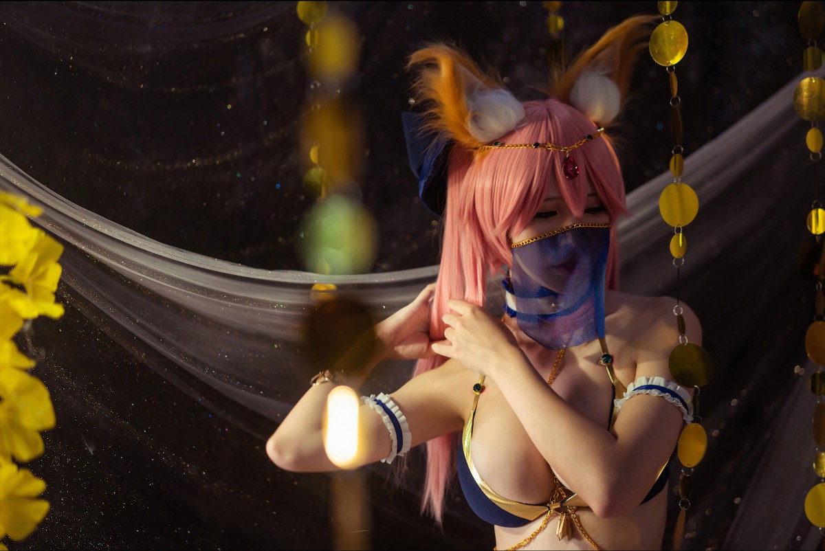 [Cosplay]Fate 玉藻前 舞娘泳装 – COSPLAY