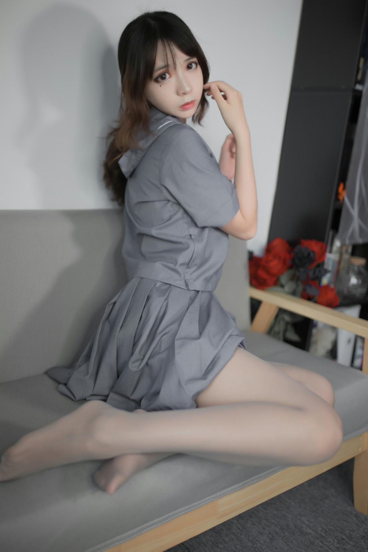 [Cosplay]疯猫ss -蓝灰JK – COSPLAY