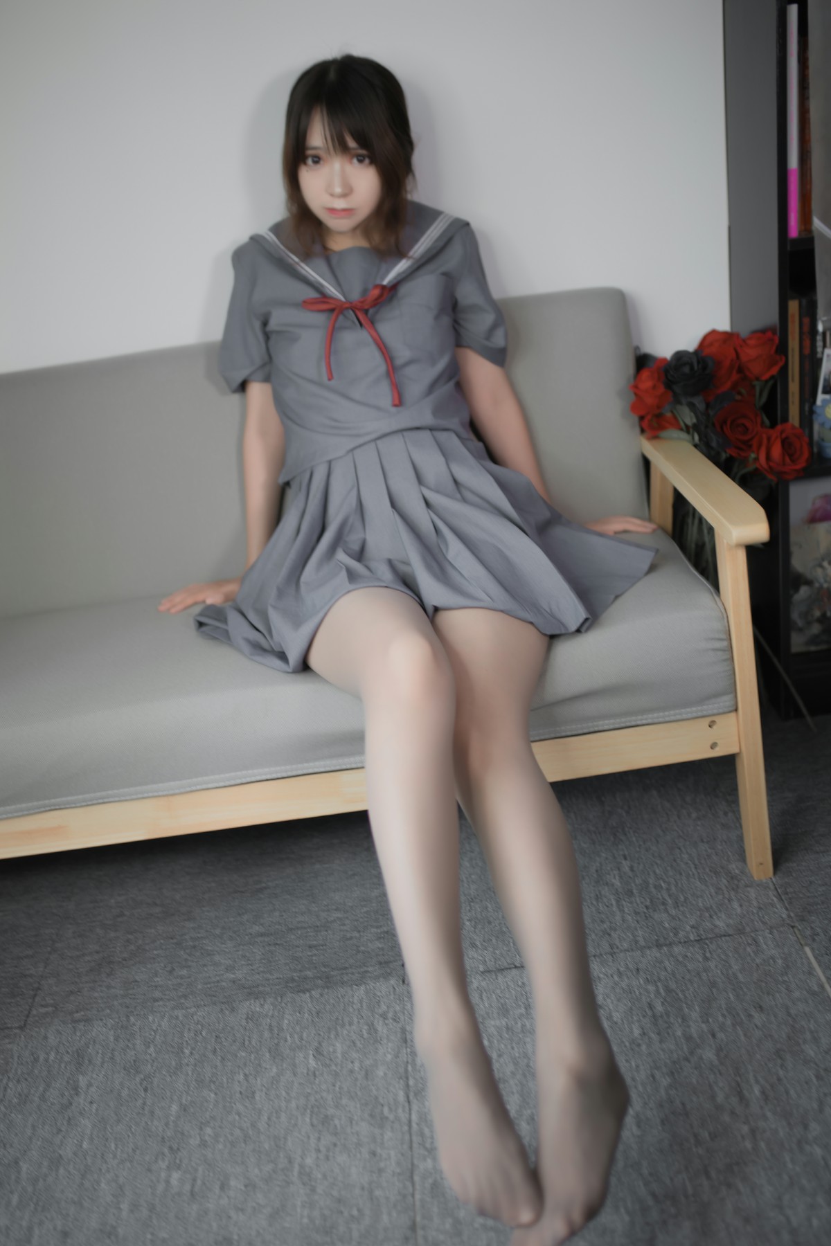 [Cosplay]疯猫ss -蓝灰JK – COSPLAY