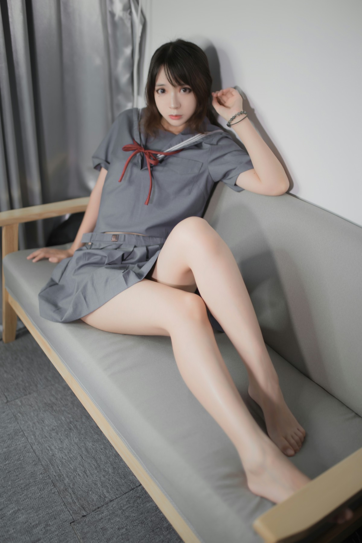 [Cosplay]疯猫ss -蓝灰JK – COSPLAY