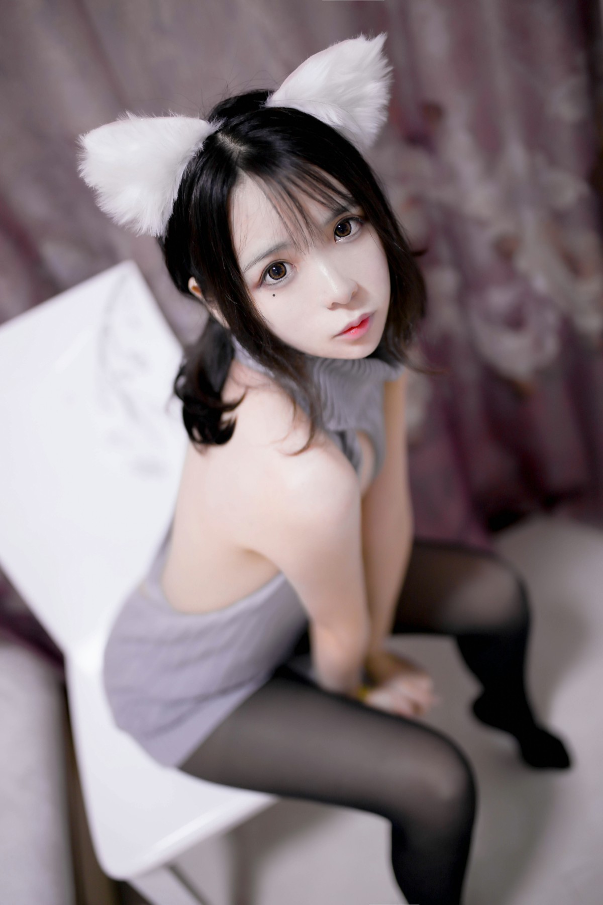 [Cosplay]疯猫ss -露背毛衣 – COSPLAY