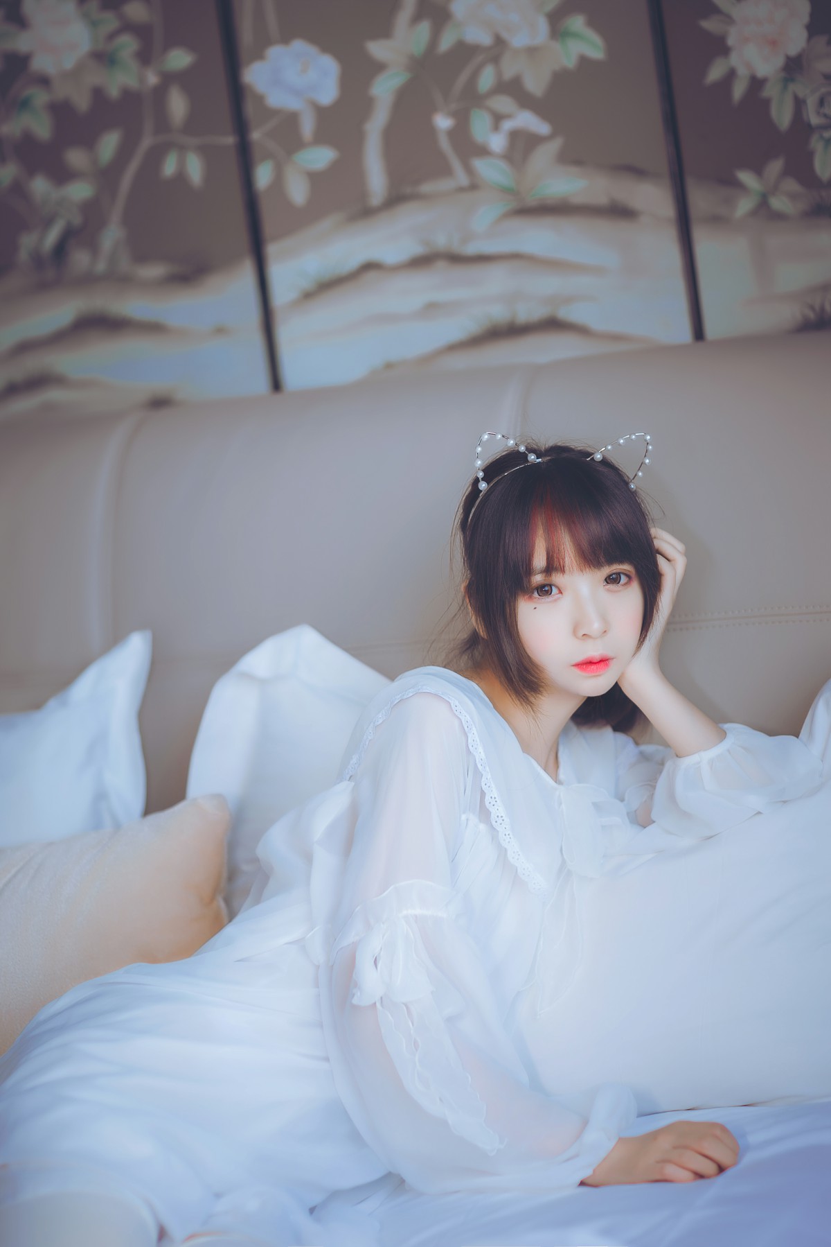 [Cosplay]疯猫ss -白色睡衣 – COSPLAY
