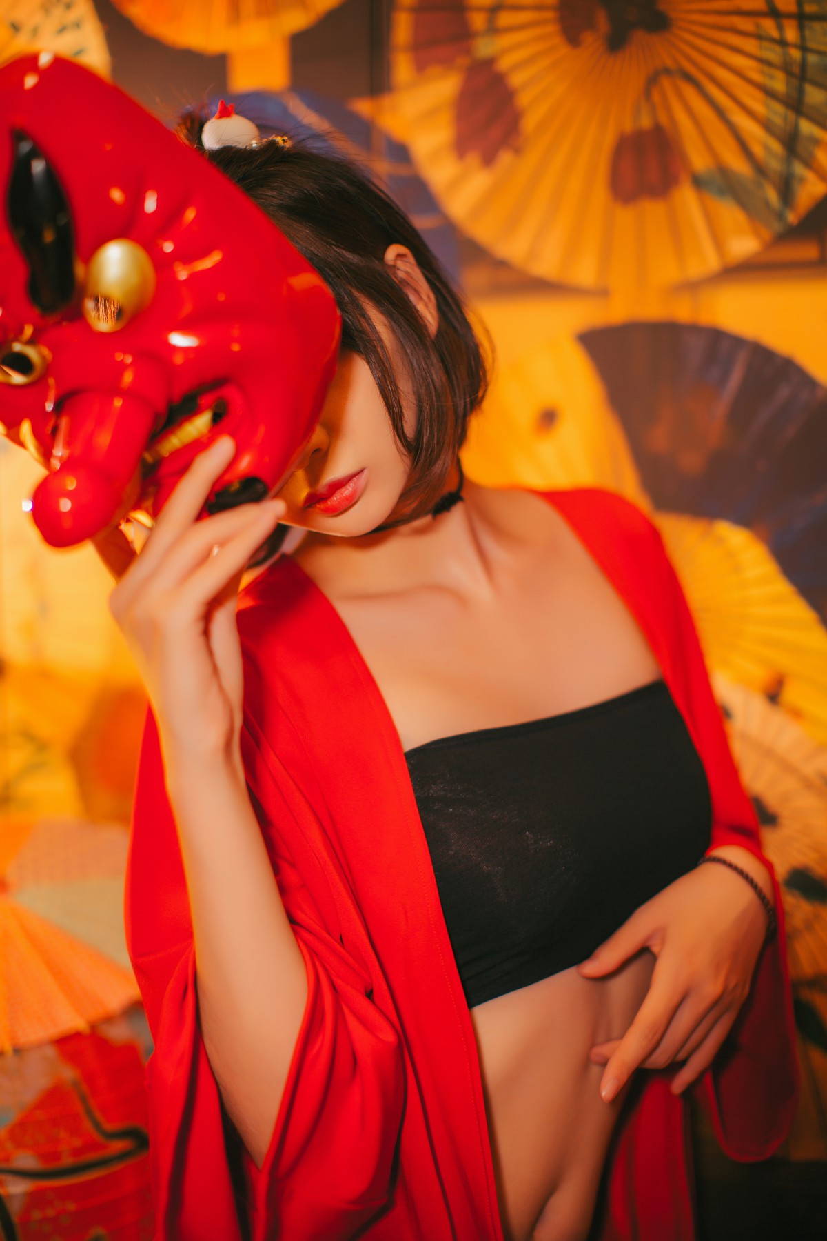 [Cosplay]疯猫ss -红色羽衣 – COSPLAY