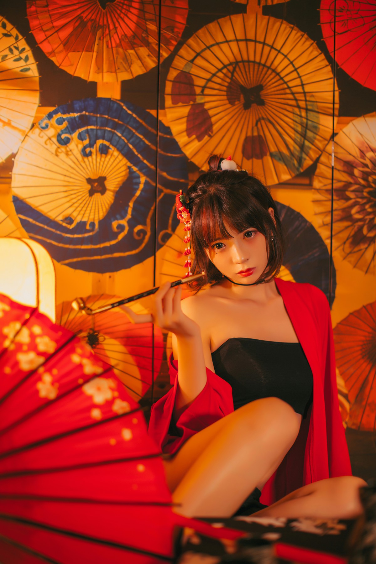 [Cosplay]疯猫ss -红色羽衣 – COSPLAY