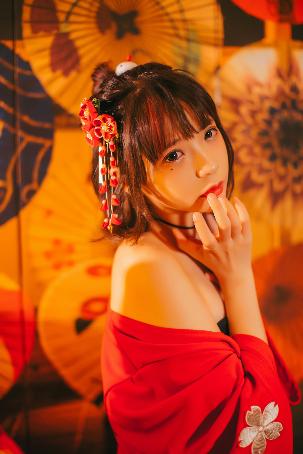 [Cosplay]疯猫ss -红色羽衣 – COSPLAY