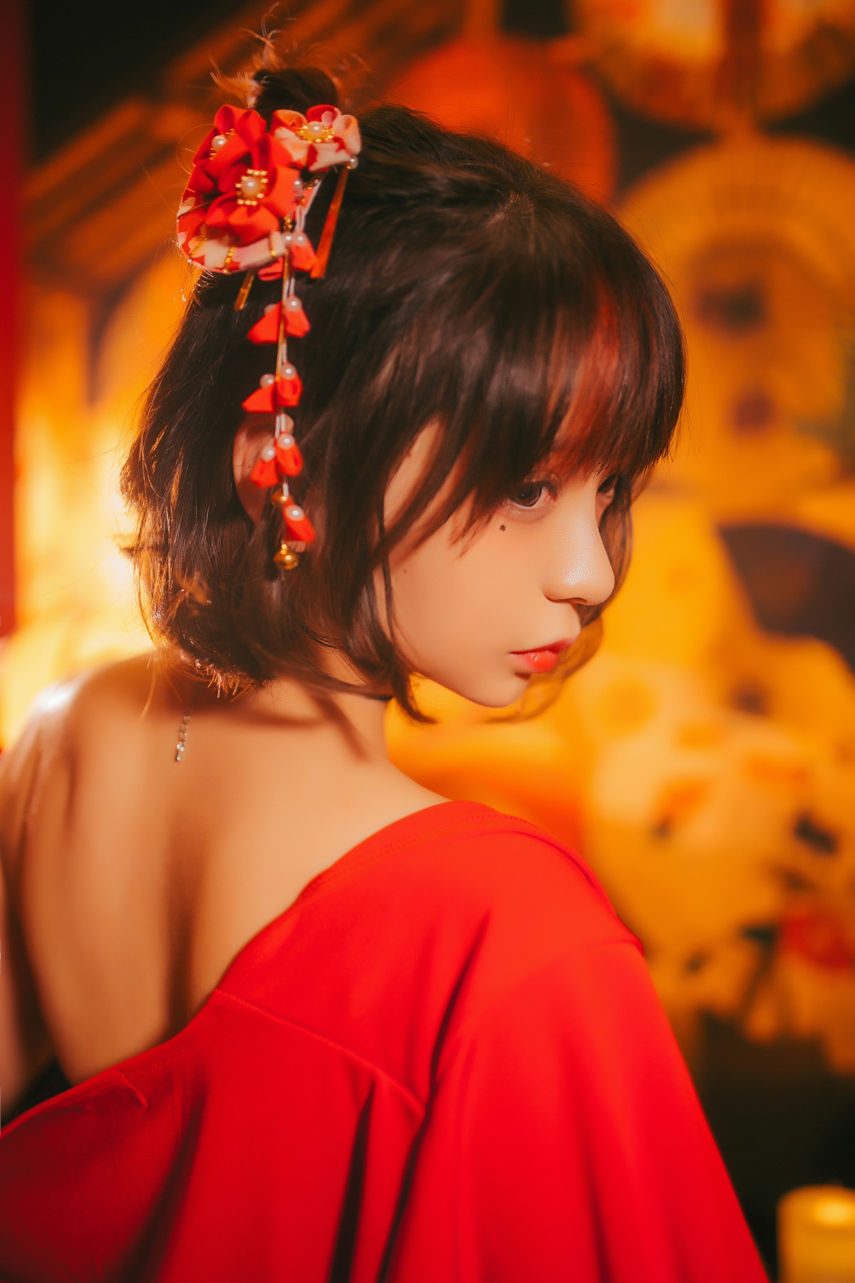 [Cosplay]疯猫ss -红色羽衣 – COSPLAY