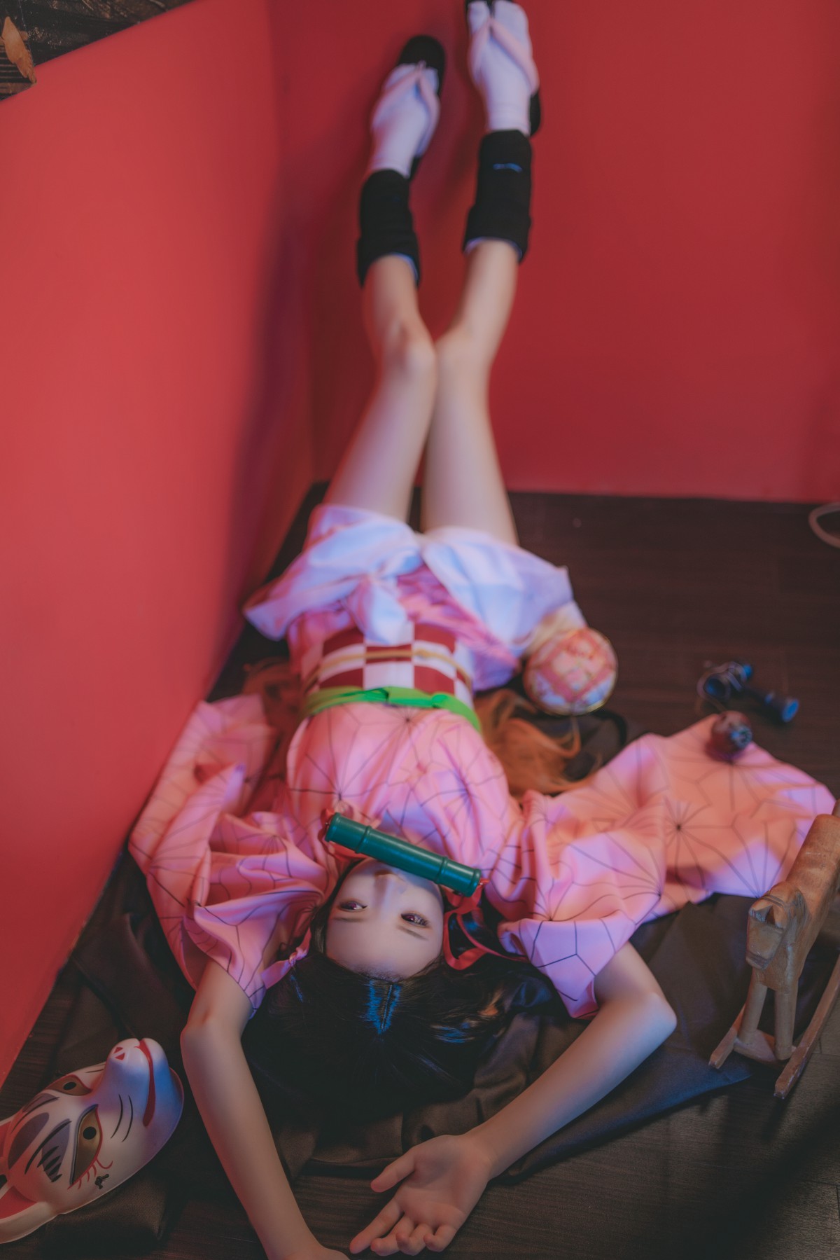 [Cosplay]桜桃喵 – 灶门祢豆子 – COSPLAY