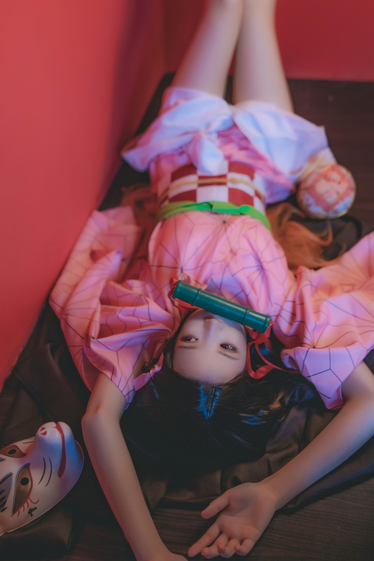 [Cosplay]桜桃喵 – 灶门祢豆子 – COSPLAY