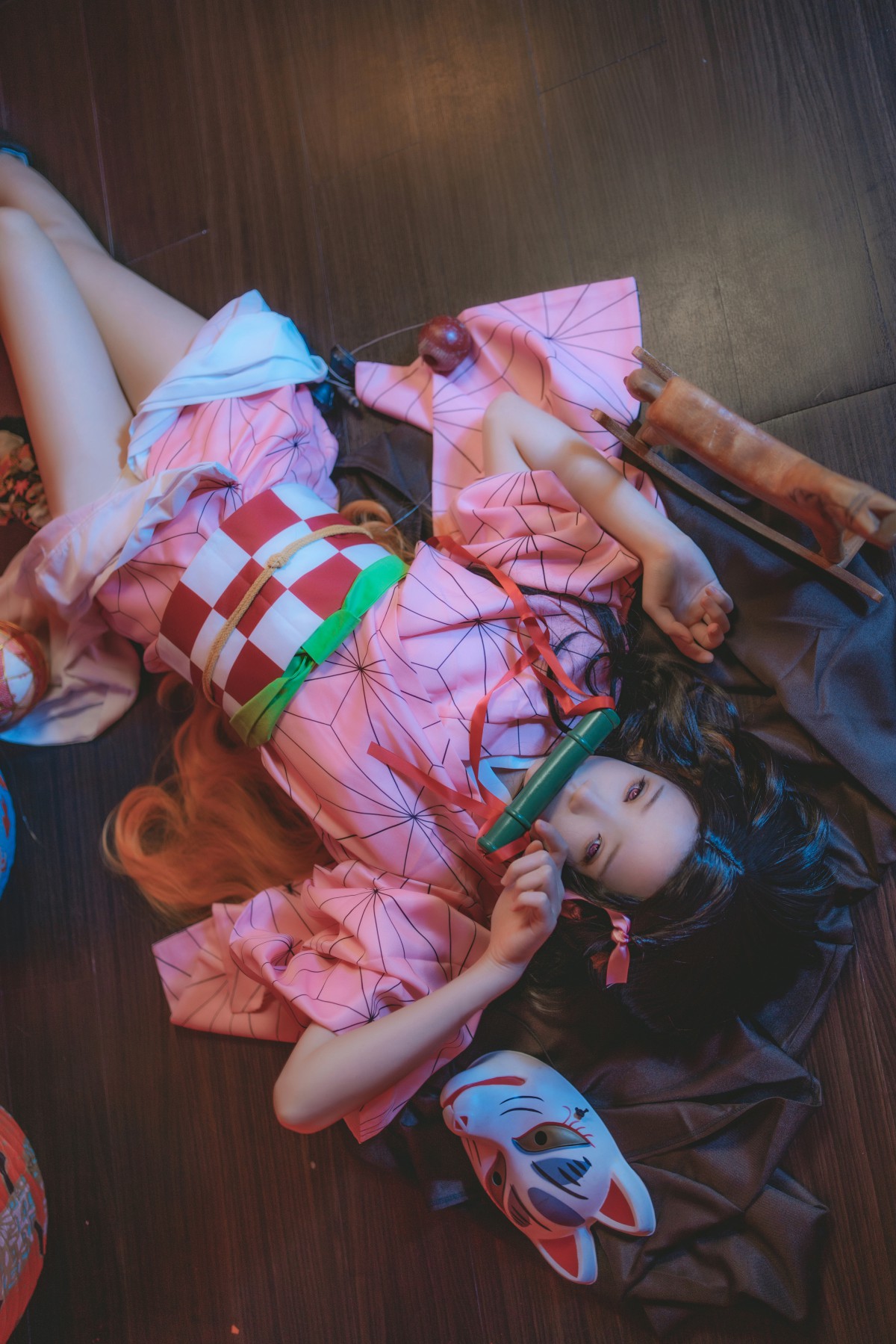 [Cosplay]桜桃喵 – 灶门祢豆子 – COSPLAY