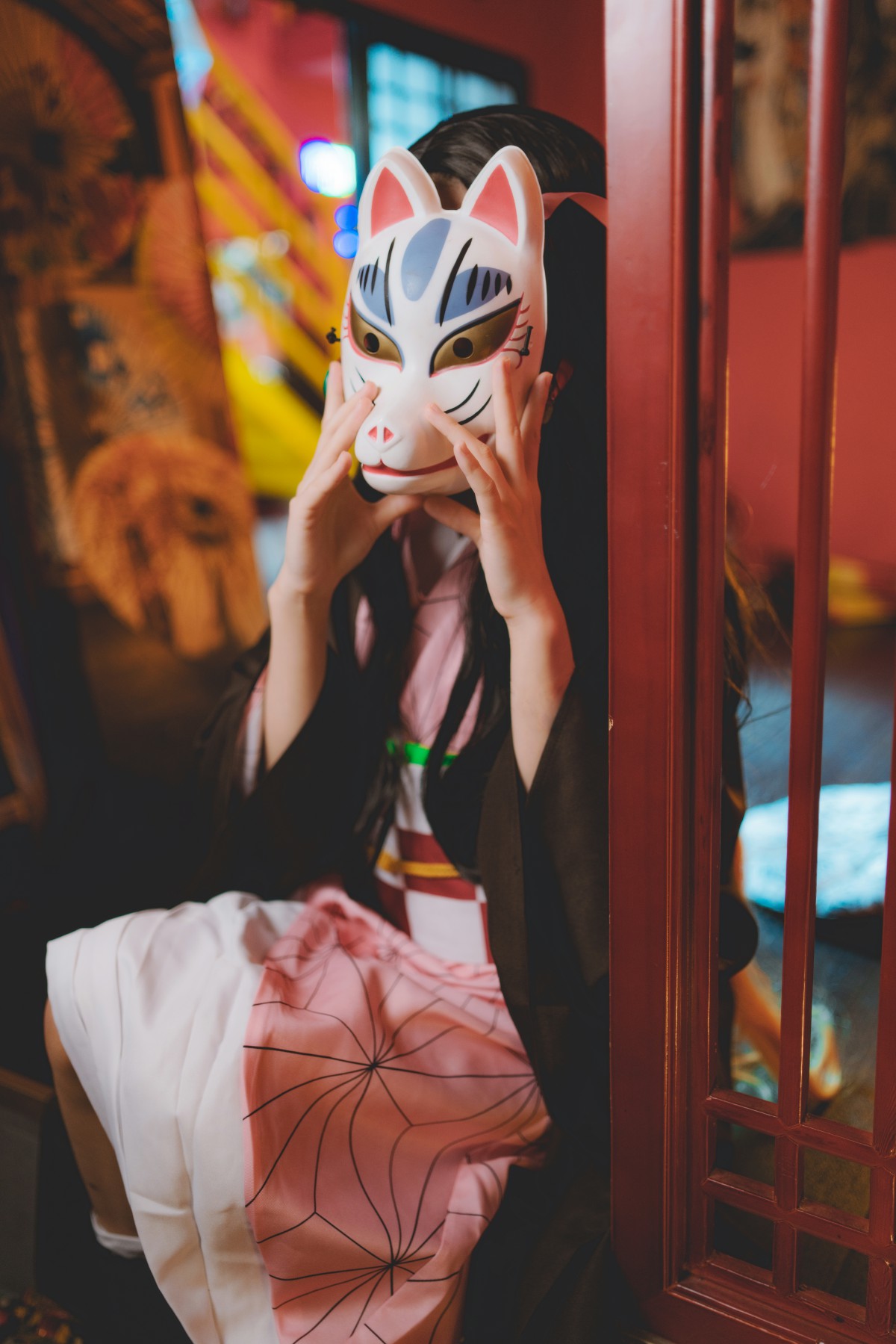 [Cosplay]桜桃喵 – 灶门祢豆子 – COSPLAY