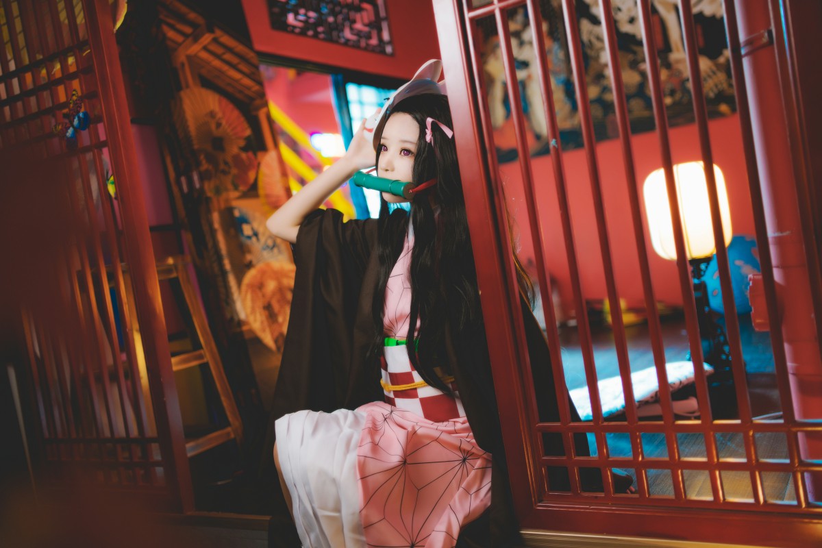 [Cosplay]桜桃喵 – 灶门祢豆子 – COSPLAY