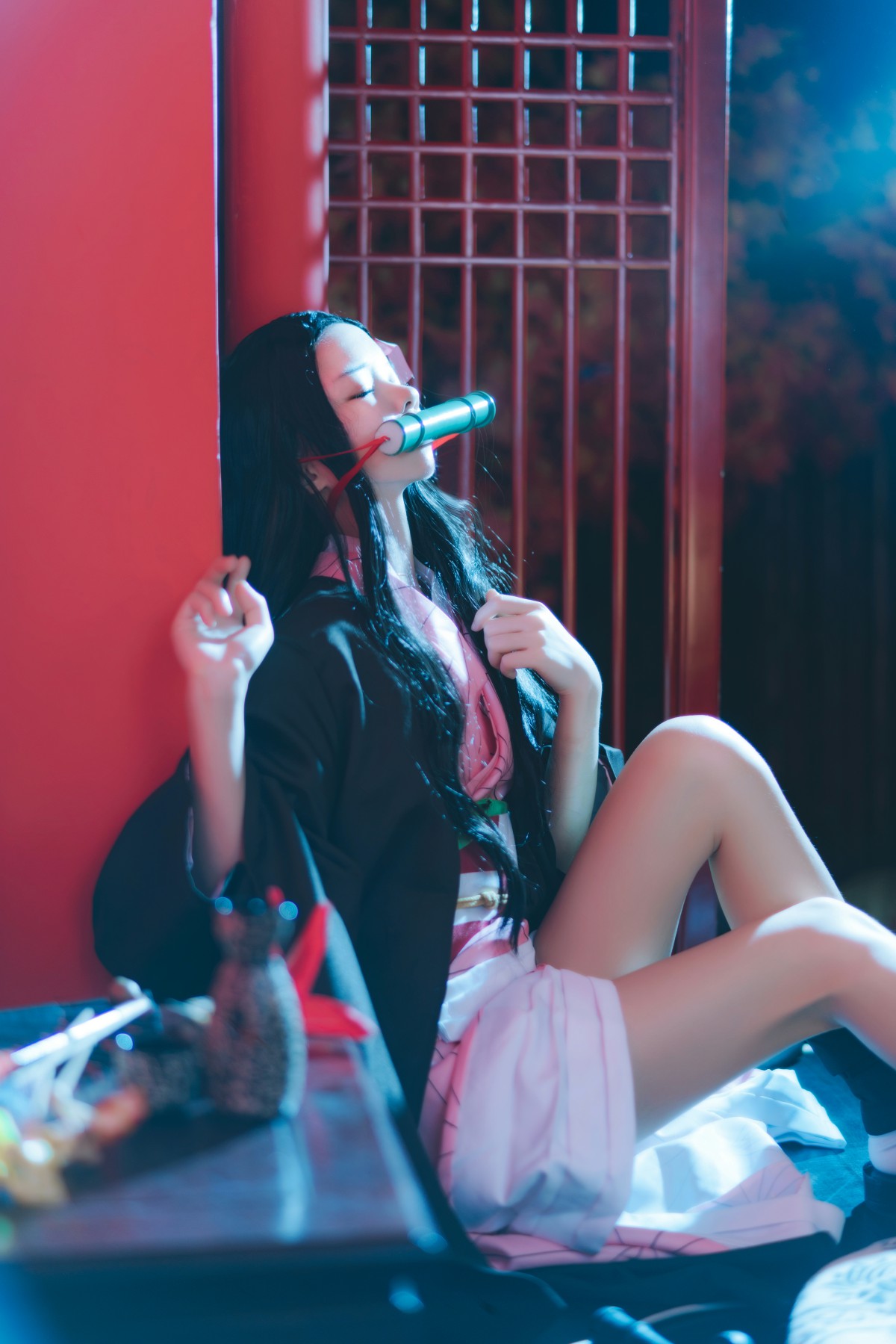 [Cosplay]桜桃喵 – 灶门祢豆子 – COSPLAY