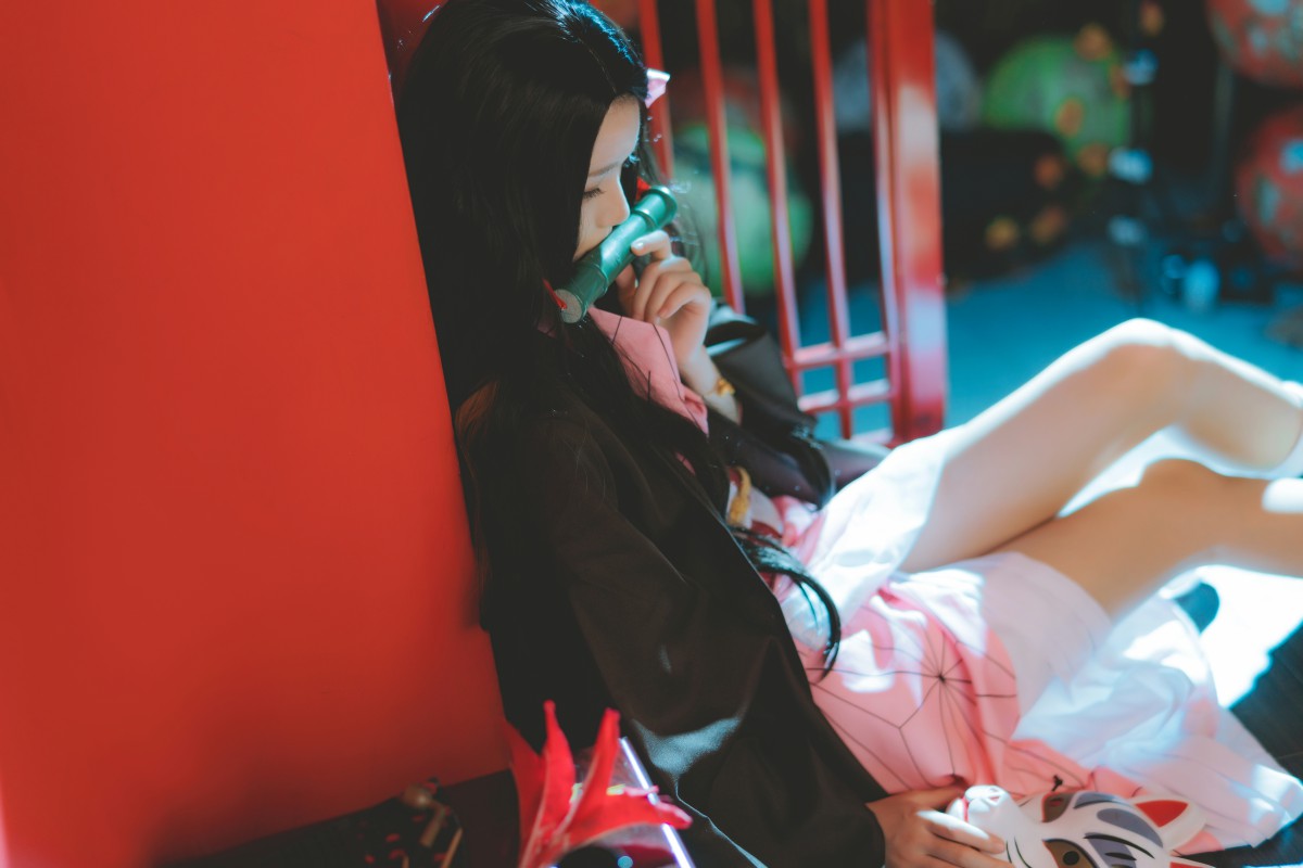 [Cosplay]桜桃喵 – 灶门祢豆子 – COSPLAY