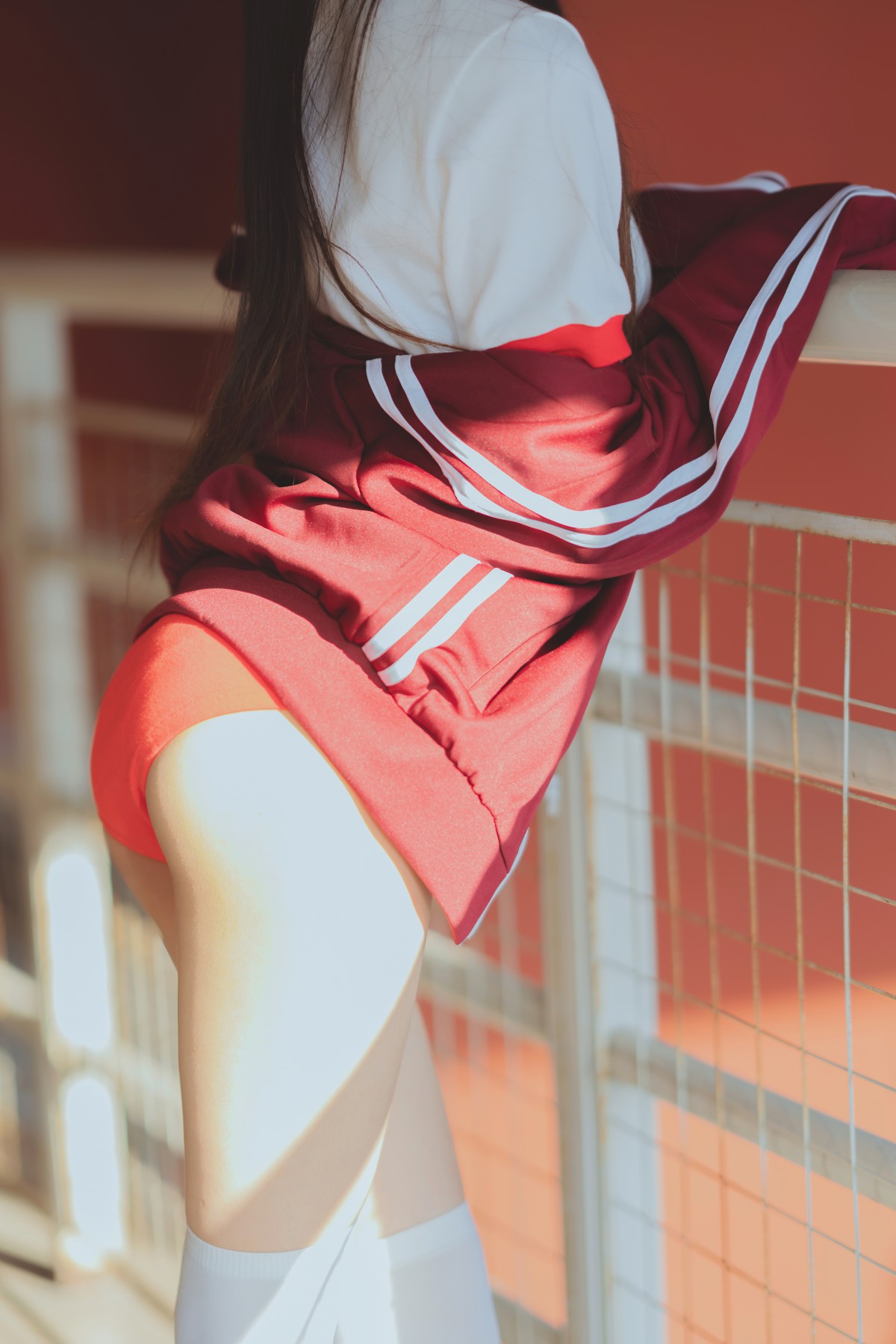 [Cosplay]桜桃喵 – 红色体操服 – COSPLAY